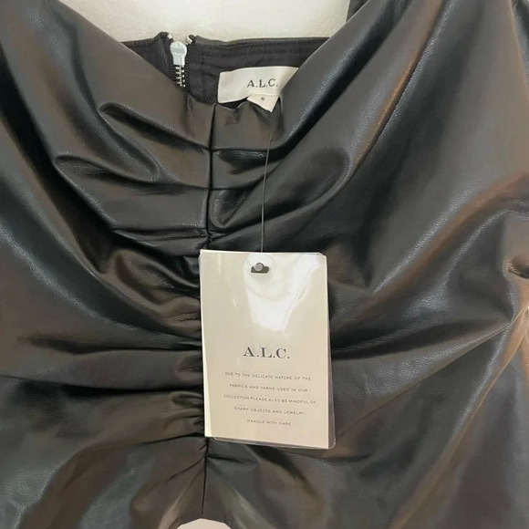A.L.C Leather Top Lauryn II Top - Picture 5 of 11